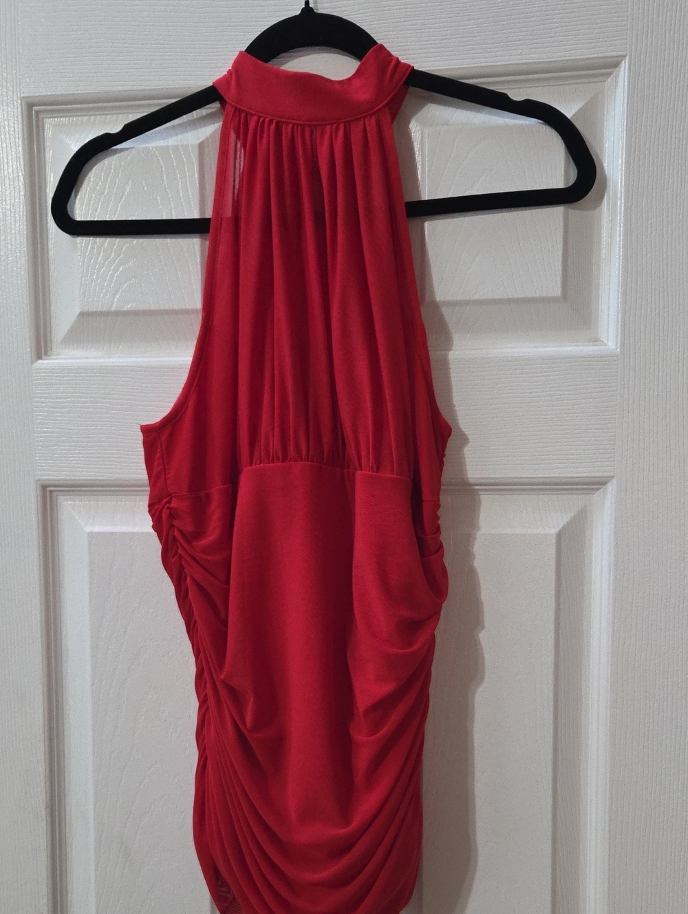 VENUS Vibrant Red Halter Dress